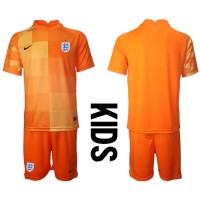 England Målmand Udebanesæt Børn VM 2022 Kortærmet (+ Korte bukser)